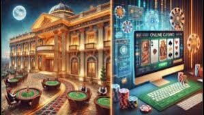 Pemandangan studio live kasino sboku99 dengan dealer dan meja blackjack multi-kamera